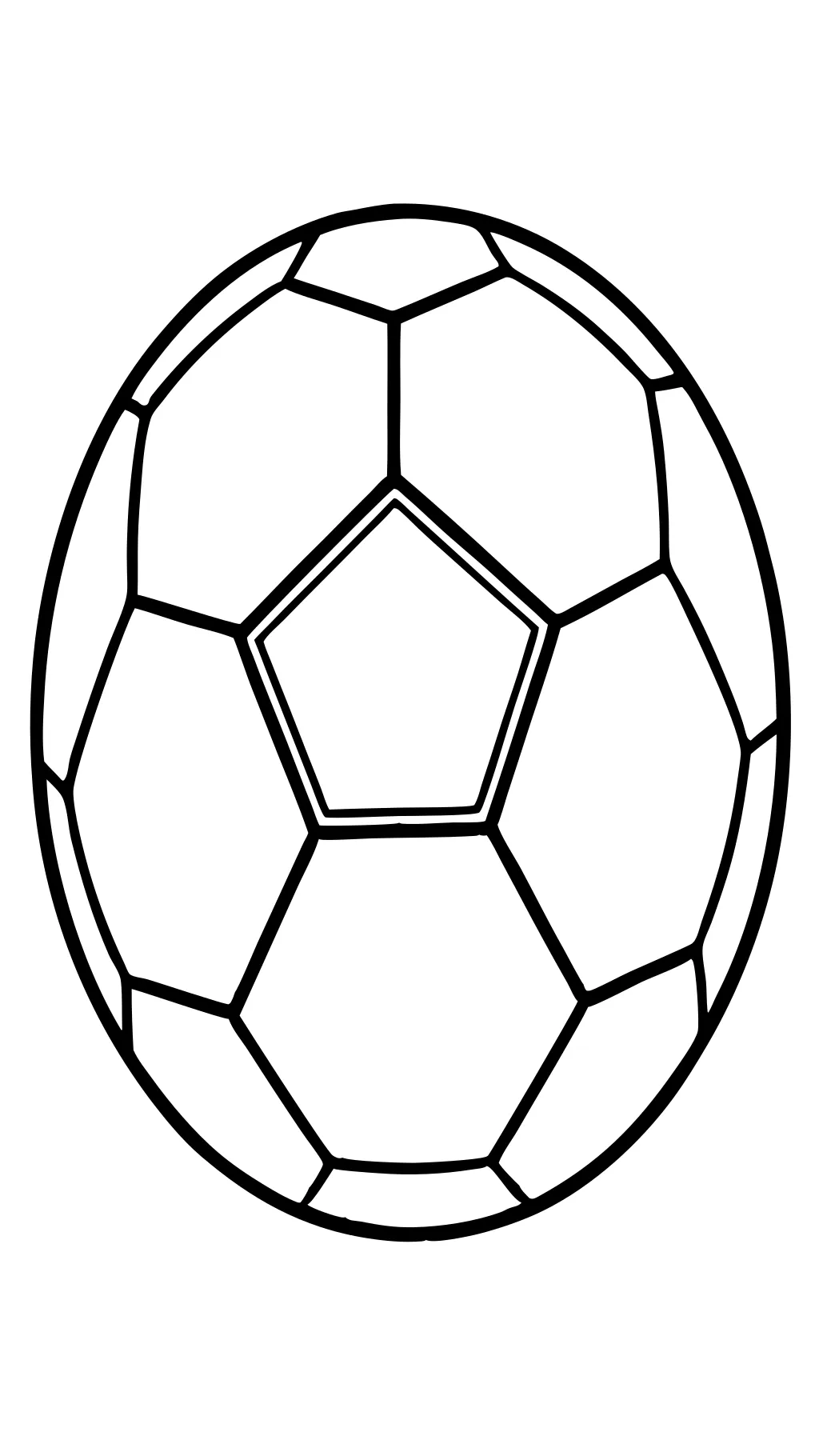 Página para colorear de una pelota de fútbol